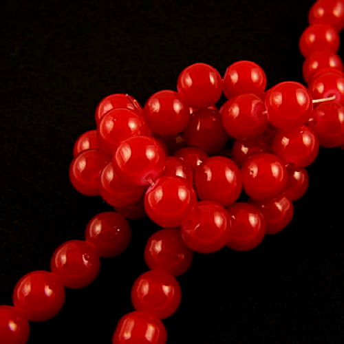 kulki-szklane-10mm-czerwone-nieprzezroczyste-koraliki-handmade