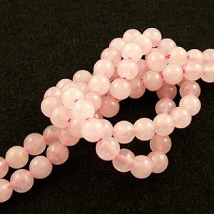 Kwarc Różowy kulki gładkie 6mm (6szt.)