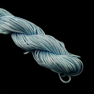 Sznurek nylonowy 1mm do bransoletek shamballa jasny niebieski (25m)