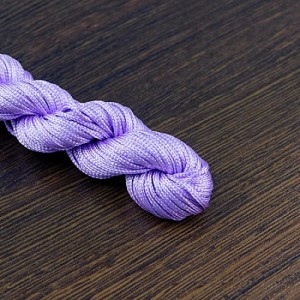 Sznurek nylonowy 1mm do bransoletek shamballa fioletowy (25m)