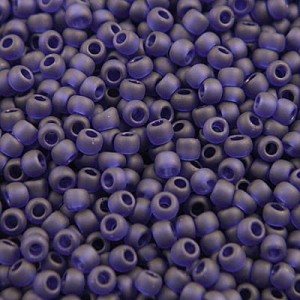 TOHO Round 8/0 Transparent-Frosted Cobalt (10g)