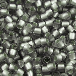 TOHO Round 8/0  Silver-Lined Frosted Black Diamond (10g)