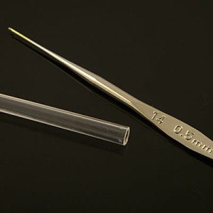 Szydełko TULIP 0.5mm metalowe japońskie ze złotą końcówką (1szt.)