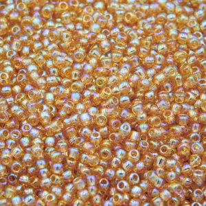Koraliki TOHO Round 11/0 Transparent-Rainbow Med Topaz (10g)
