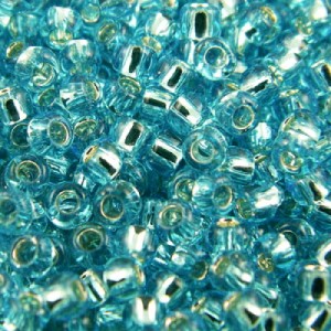 Koraliki TOHO Round 8/0 Silver-Lined Aquamarine (10g)