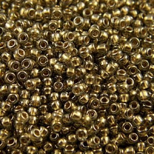 Koraliki TOHO Round 11/0 Gold-Lined Black Diamond (10g)