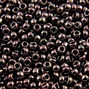 Koraliki TOHO Round 11/0 Metallic - Amethyst Gun Metal (10g)