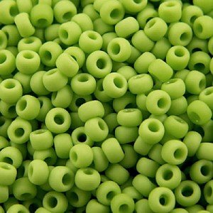 Koraliki TOHO Round 11/0 Opaque-Frosted Sour Apple (10g)
