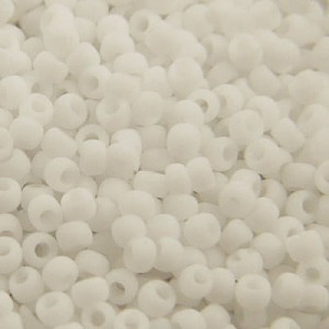 Koraliki TOHO Round 11/0 Opaque-Frosted White (10g)