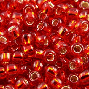 Koraliki TOHO Round 11/0 Silver-Lined Ruby (10g)