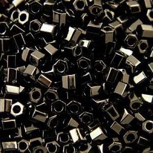 Koraliki TOHO Hex 11/0 Opaque Jet (10g)