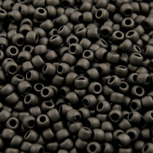 Koraliki TOHO Round 11/0 Semi Glazed - Jet (10g)