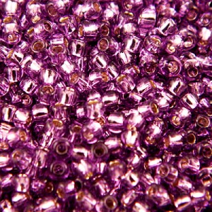 Koraliki TOHO Round 11/0 Silver-Lined Lt Grape (10g)