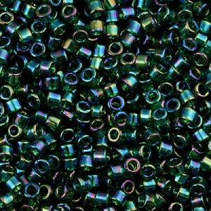 Koraliki Miyuki Delica 11/0 DB0175 Transp.Dark. Green AB (5g)