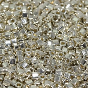 Koraliki Miyuki Square szklane 1.8mm Galvanized Silver SB1051 (5g)