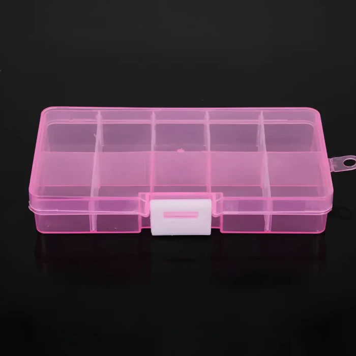 organizer-na-koraliki-10-przegrodek-pudelko-diy-rozowe