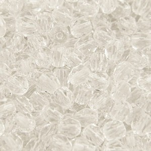 Koraliki Fire Polish ze szkła 4mm Crystal (40szt.)