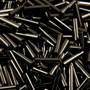 Koraliki Miyuki Bugle 2 Opaque Jet 6mm (10g)