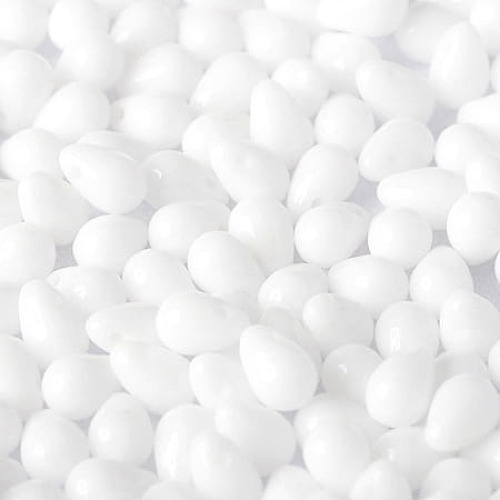 czeskie-koraliki-szklane-krople-teardrop-6x4mm-chalk-white-kredowy-bialy