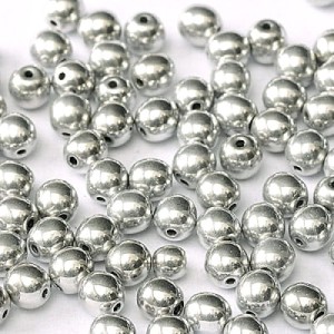 Czeskie koraliki szklane kulki 4mm Crystal Labrador Full (40szt.)