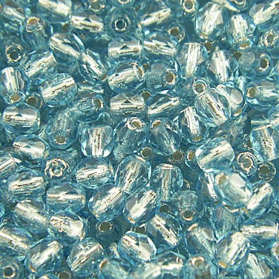 koraliki-szklane-fire-polish-silver-lined-aquamarine-4mm-blekitne