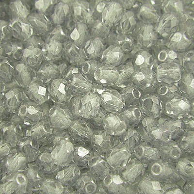 Koraliki Fire Polish ze szkła 4mm Crystal Luster - Transparent Blue (40szt)