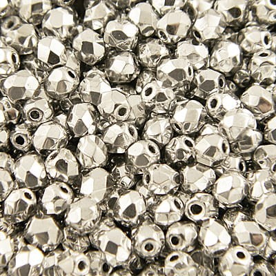 koraliki-szklane-fire-polish-silver-4mm-srebrne