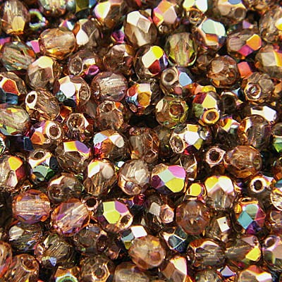 Koraliki Fire Polish ze szkła 4mm Vitex-Crystal (40szt.)