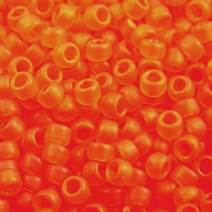 TOHO Round 8/0 Transparent-Frosted Lt Siam Ruby (10g)