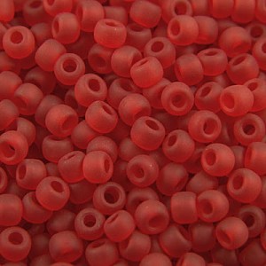 TOHO Round 8/0 Transparent-Frosted Siam Ruby (10g)