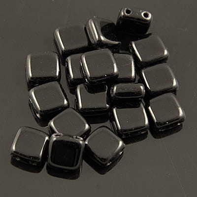 czechmates-tile-6mm-opaque-black-koraliki