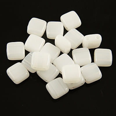 czechmates-tile-6mm-alabaster-koraliki