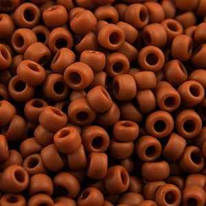 TOHO Round 8/0 Opaque-Frosted Terra Cotta (10g)
