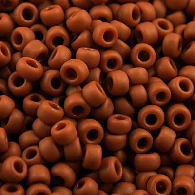TOHO Round 8/0 Opaque-Frosted Terra Cotta (10g)