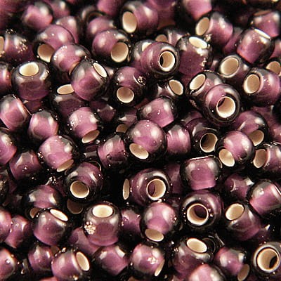 TOHO Round 11/0 Silver-Lined Frosted Amethyst (1op)