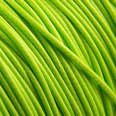 Sznurek lakierowany błyszczący 1mm neonowo zielony (3metry)