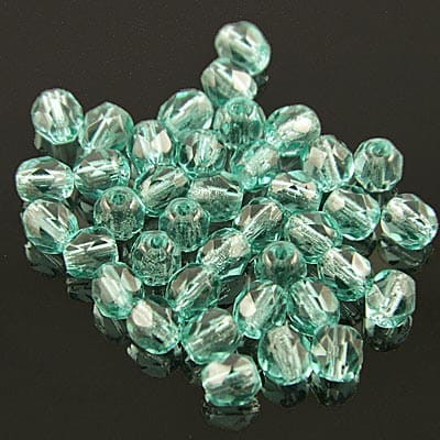 Koraliki Fire Polish ze szkła 4mm Dark Teal (40szt.)