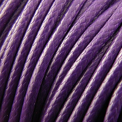 Sznurek lakierowany błyszczący 1mm ciemny fiolet (3metry)