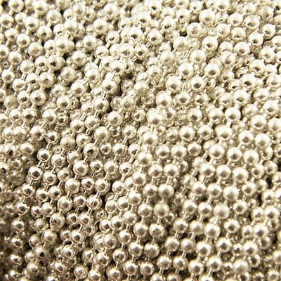 Łańcuszek metalowy kulkowy 1.5mm srebrny (1metr)