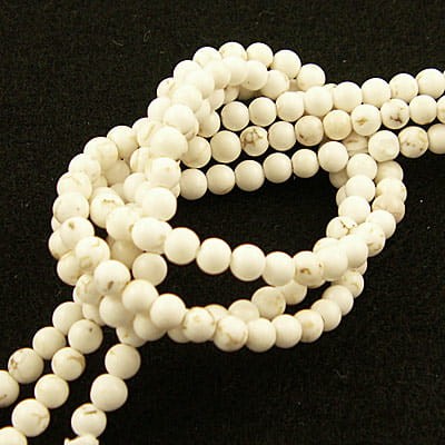 Howlit biały kulki 4-4.5mm (10szt.)