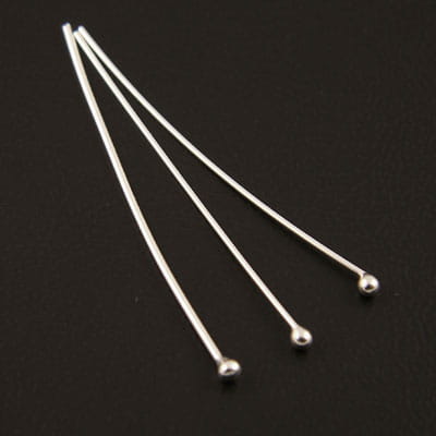 Szpilki ze srebra 40x0.6mm (2szt.)