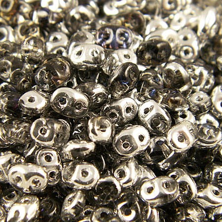 Koraliki SuperDuo ze szkła Crystal Heliotrope (10g)