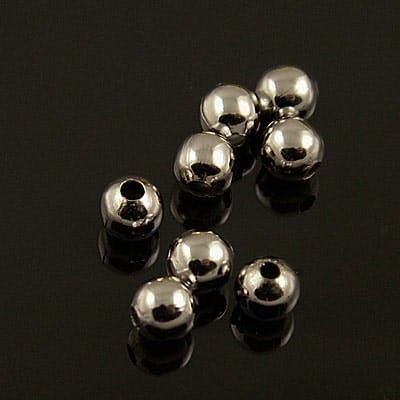 Kuleczka z metalu 2mm ciemna srebrna (200szt.)