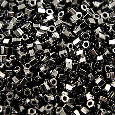 TOHO Hex 11/0 Metallic Hematite (10g)
