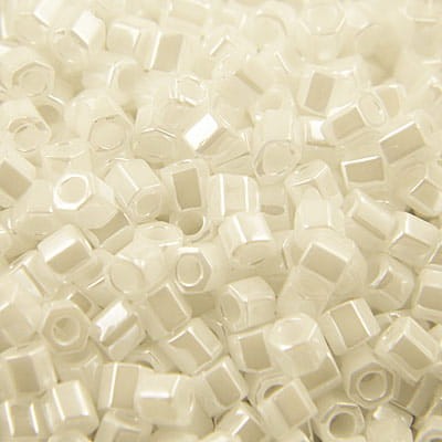 TOHO Hex 8/0 Opaque-Lustered White (10gram)