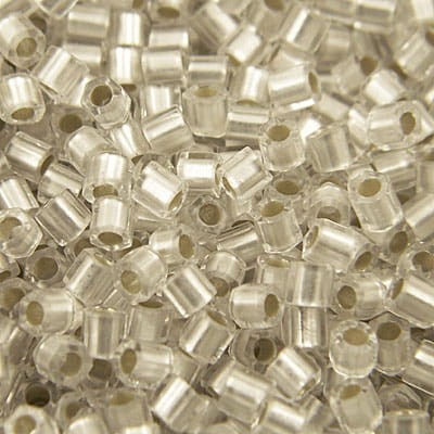 TOHO Hex 8/0 Silver-Lined Frosted Crystal (1op)