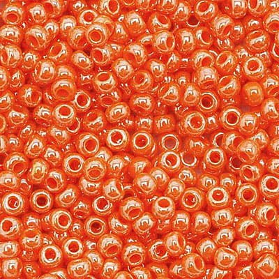 TOHO Round 11/0 Opaque-Lustered Pumpkin (10g)