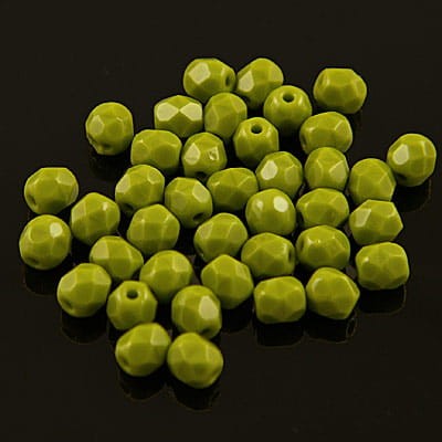 czeskie-koraliki-szklane-fire-polish-4mm-opaque-olive-oliwkowe