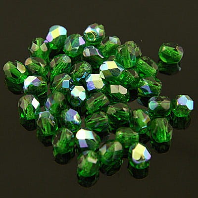 czeskie-koraliki-szklane-fire-polish-4mm-green-emerald-ab-szmaragdowe