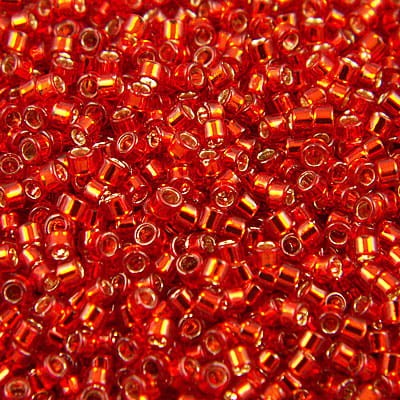 TOHO Treasure 11/0 Silver-Lined Siam Ruby (5gram)